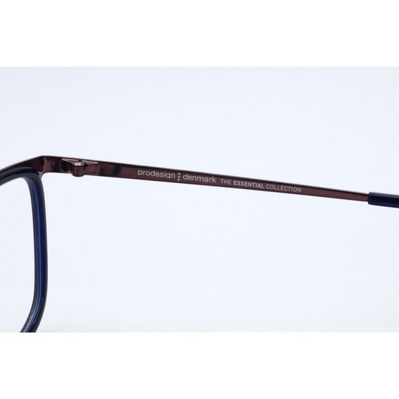 Prodesign Denmark 3184 c.9032 Dark Blue Rectangle Eyeglasses Clear Lenses 50mm - Picture 5 of 6